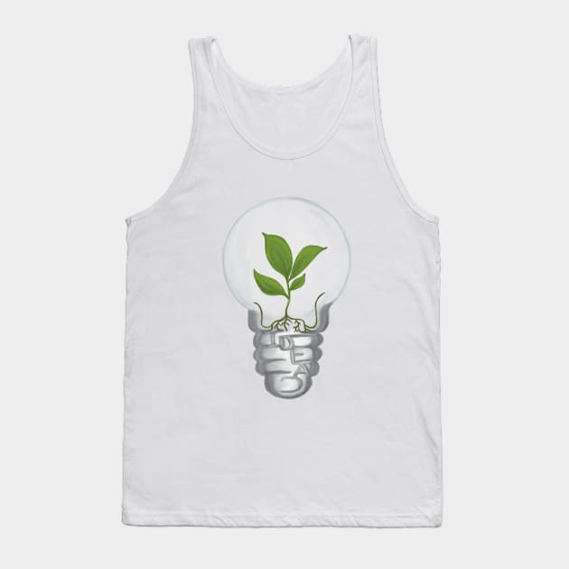 Earth Day, Seedling Tank Top by Honeycomb Art Design